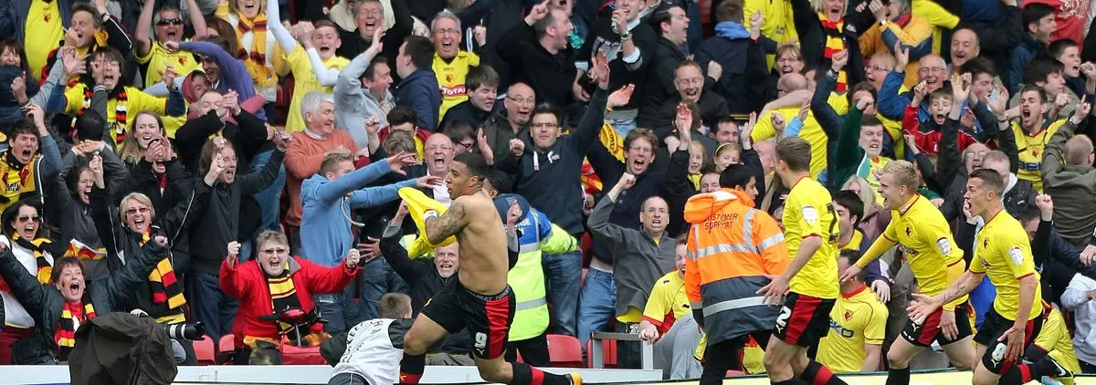 Absolute scenes at Vicarage Road